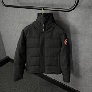 Canada Goose Mac Millan Black, Red Logo High Quality