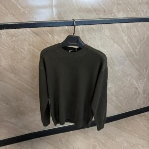 Moncler Gebreidde Sweater Green, Black Logo