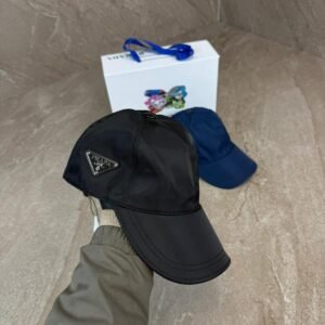 Prada Re-Nylon Baseball Cap Black