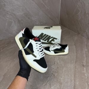 Nike Air Jordan 1 Low Travis Scott Medium Olive Colorway