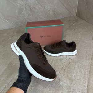 Loro Piana Weekend Walk Sneakers Brown Suede