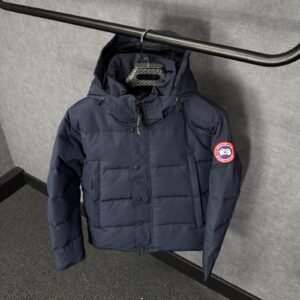 Canada Goose Wyndham Blue, Red Logo High Quality