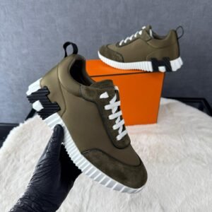 Hermes Bouncing Sneakers Khaki