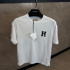 Hermes Simpel Logo T-Shirt White