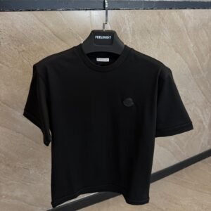 Moncler Black Logo T-Shirt Black