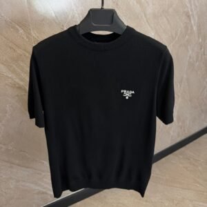 Prada Cotton T-Shirt Black