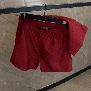Gucci Monogram Swim Short Red