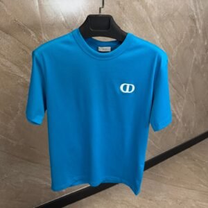 Dior CD Logo T-Shirt Blue