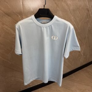 Dior CD Logo T-Shirt Light Blue