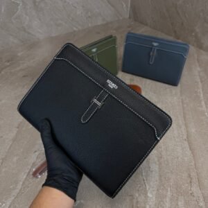 Hermes Clutch Buckle Bag Black