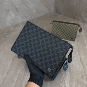 Gucci BlackTrim Medium Pouch