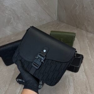 Dior Saddle Messenger Bag Black