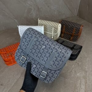 Goyard Belvedere PM Big Messenger Bag Grey