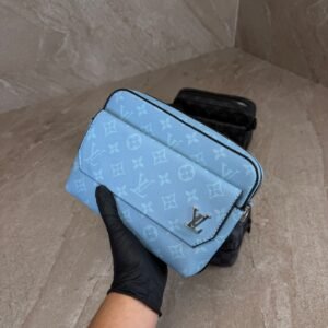 Louis Vuitton Fastline Messenger Bag Blue Monogram