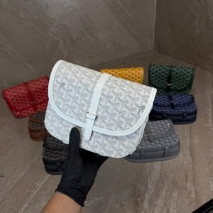 Goyard Belvedere PM Small Messenger Bag White