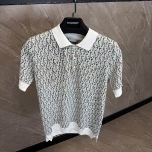 Dior Oblique Polo Shirt White