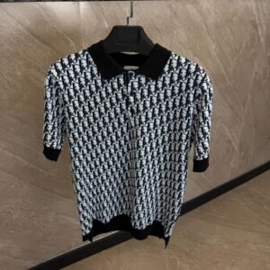Dior Oblique Polo Shirt Black