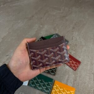 Goyard Saint Sulpice Card Holder Burgundy