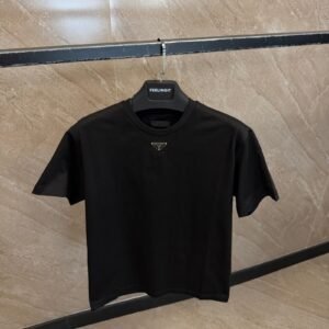 Prada Center Logo T-Shirt Black