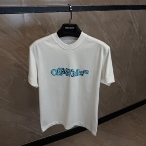 OFF White Print T-Shirt White