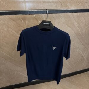 Prada Milano Knit Wear T-Shirt Navy