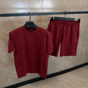 Loro Piana Basic Logo Summer Set Bordeaux