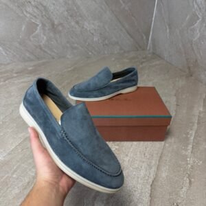 Loro Piana Summer Walk loafers Gull Gray