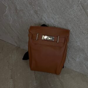 Hermes Togo Hac a Dos PM Backpack Brown Leather