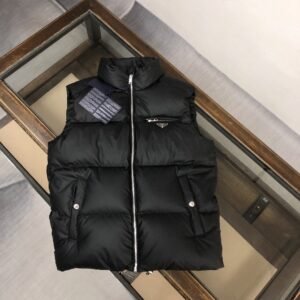 Prada Black Bodywarmer High Quality Ganzendons