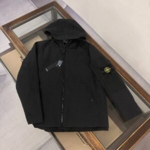 Stone Island Windbreker Black High Quality