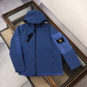 Stone Island Windbreker Blue High Quality