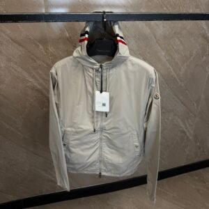 Moncler Grimpeurs Hooded Windbreaker Beige