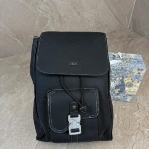 Dior Saddle Backpack Black
