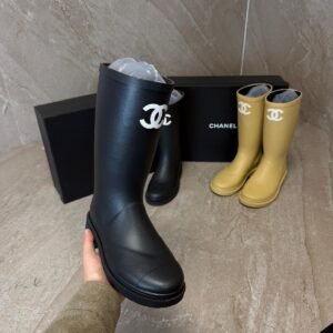 Chanel Classic Rain Boots Black