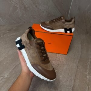 Hermes Bouncing Sneaker Brown Suede