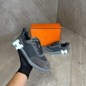 Hermes Bouncing Dark grey Suede