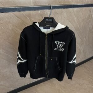 Louis Vuitton Graphic Intarsia Zipped Cotton Vest