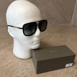 Dita Machone Mat Black Sunglasses