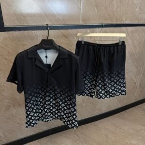 Louis Vuitton Half Monogram Summerset Black White