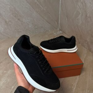 Loro Piana Weekend Walk Black Sheep Sneakers