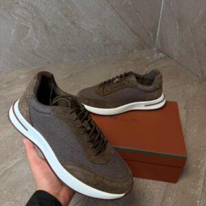 Loro Piana Weekend Walk Brown Sheep Sneakers