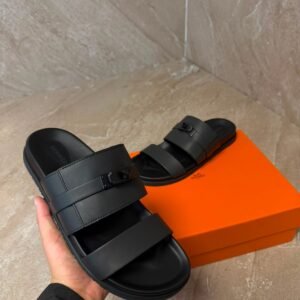 Hermes Jackson Sandal Black on Black