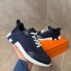 Hermes Bouncing Sneakers Navy Blue