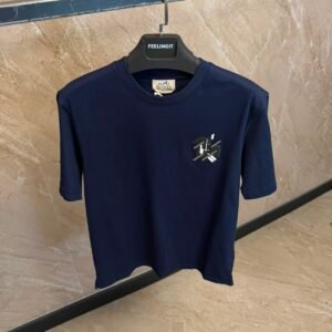 Hermes T-shirt New Navy Blue