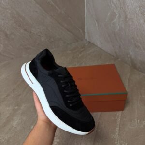 Loro Piana Weekend Walk Sneakers Black Suede