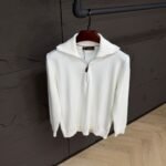 Loro Piana 1/4 Sweater White