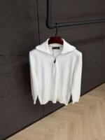 Loro Piana 1/4 Sweater White
