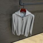 Loro Piana 1/4 Sweater Grey