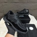 Chanel Black on Black Sneakers