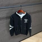 Louis Vuitton Graphic Intarsia Zipped Cotton Vest High Quality